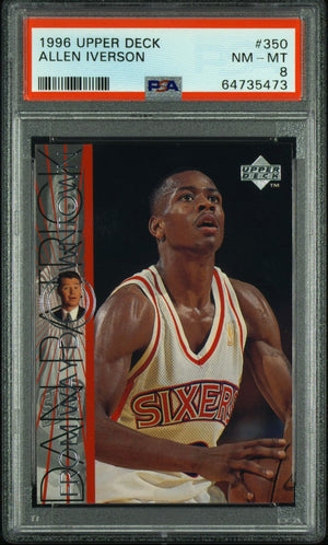 1996 Upper Deck Allen Iverson (Rookie Card) #350 NM-MT 8